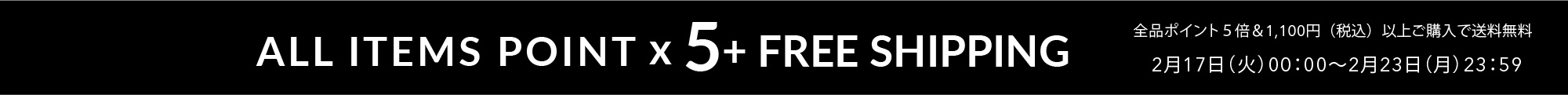 ポイント5倍＆1,100円以上で送料無料