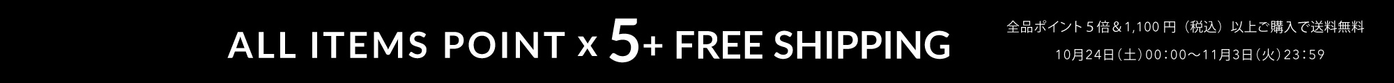 ポイント5倍 + FREE SHIPPING